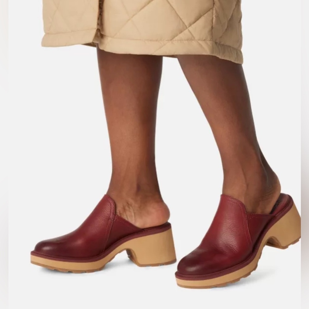 SOREL Hi-Line Heel Mule Spice/Tawny Buff Size 11 NIB